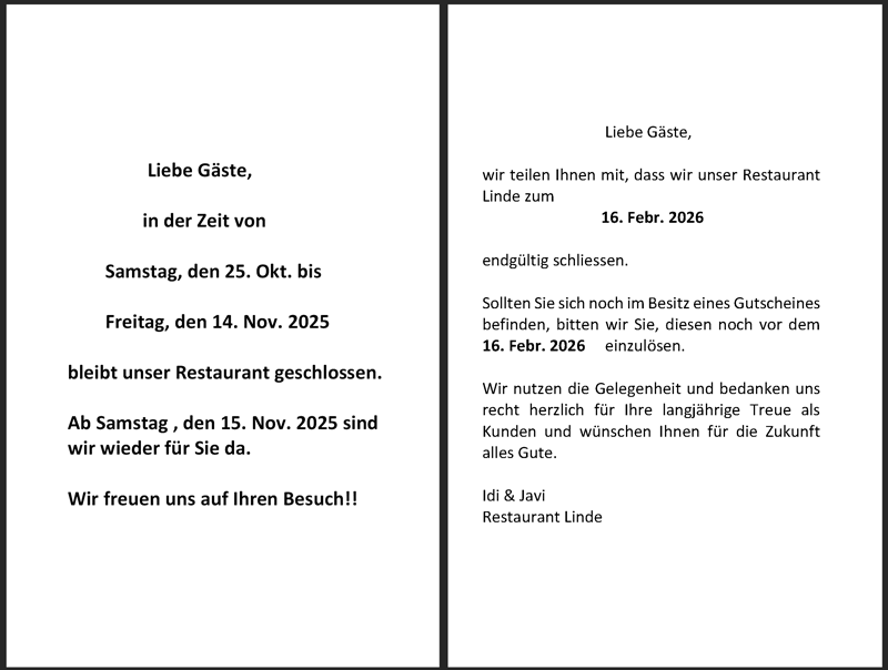 Linde restaurant